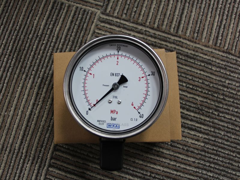 WIKA stainless steel model 232.50 temperature measuring instrument.